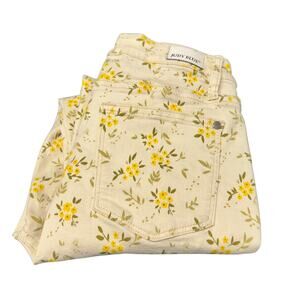 Judy Blue Jeans Womens 7 / 28 Skinny Fit Denim Golden Meadow Floral 26" Inseam